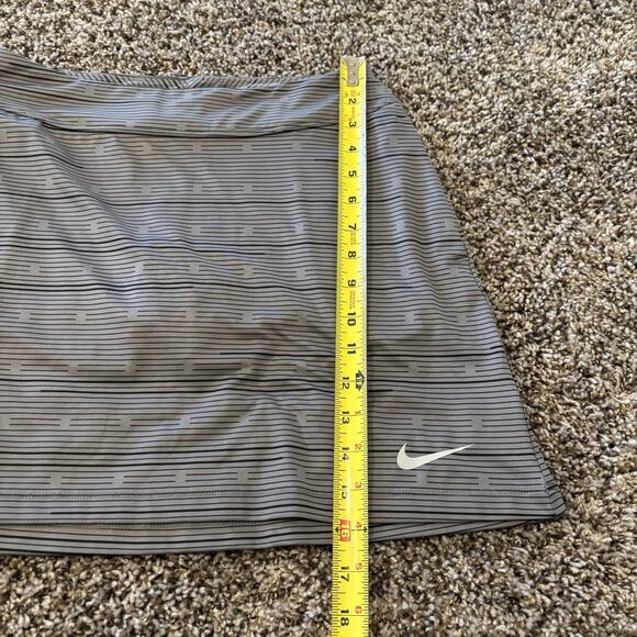 Nike Dri Fit Skort XS Gray Black Striped - Picture 4 of 10